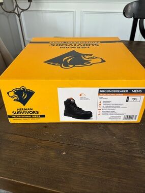 NWT Men’s Survivors Professional Series Leather Boots Waterproof 10.5